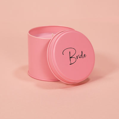 Bride Pink Tin Candle - Team Hen