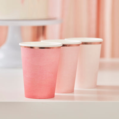 Ombre Pink Hen Party Paper Cup - Team Hen