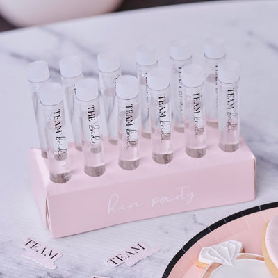 Hen Party Shot Test Tubes with Tray - Team Hen