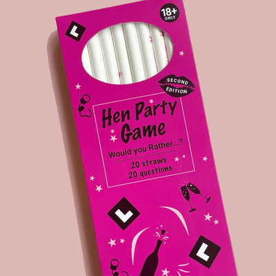 Hen Party Straw Drinking Game | 18+ - Team Hen