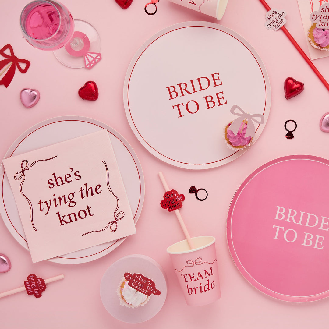 Tying The Knot | Red & Pink