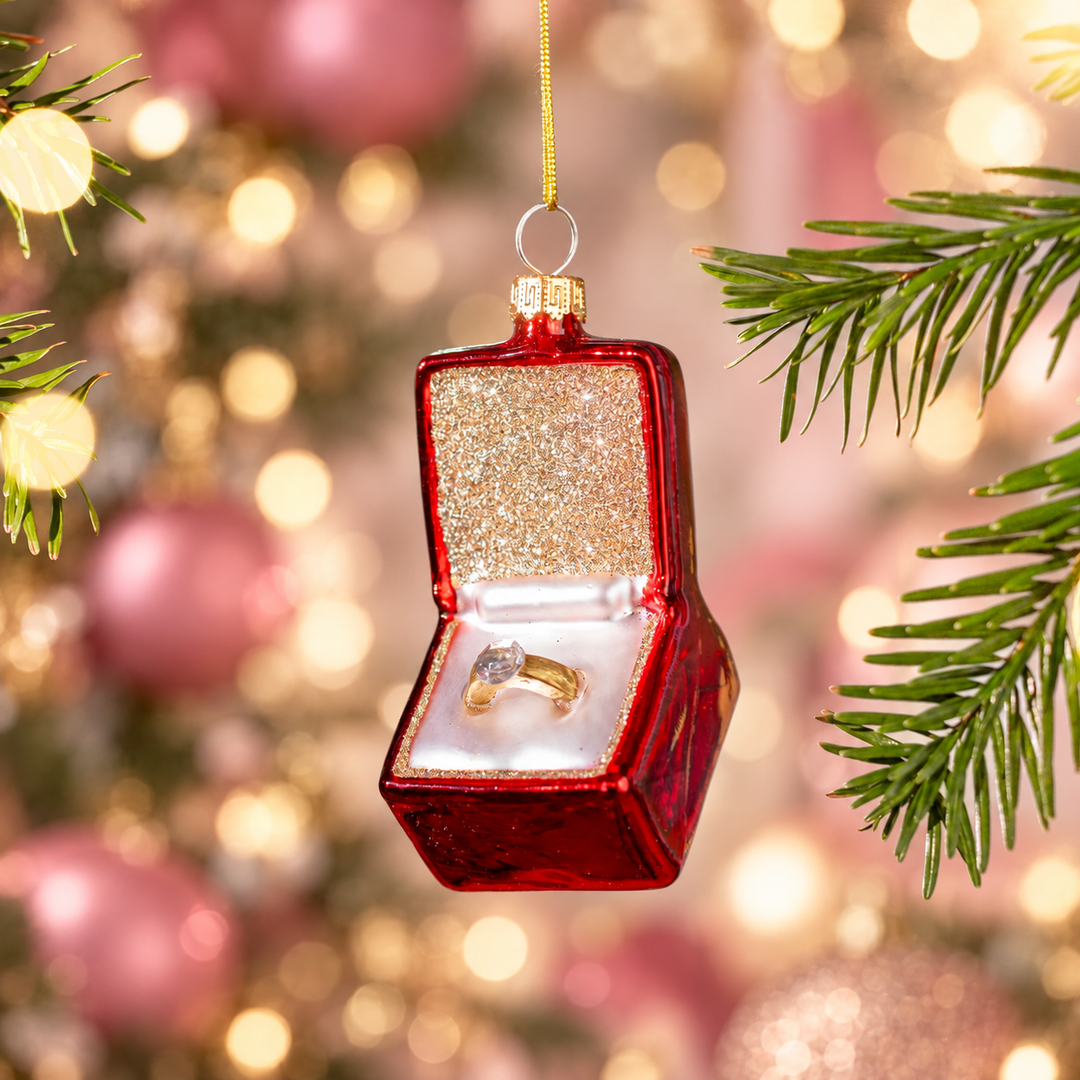 Engagement Ring Christmas Bauble