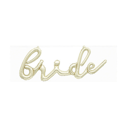 Bride Script Gold Balloon