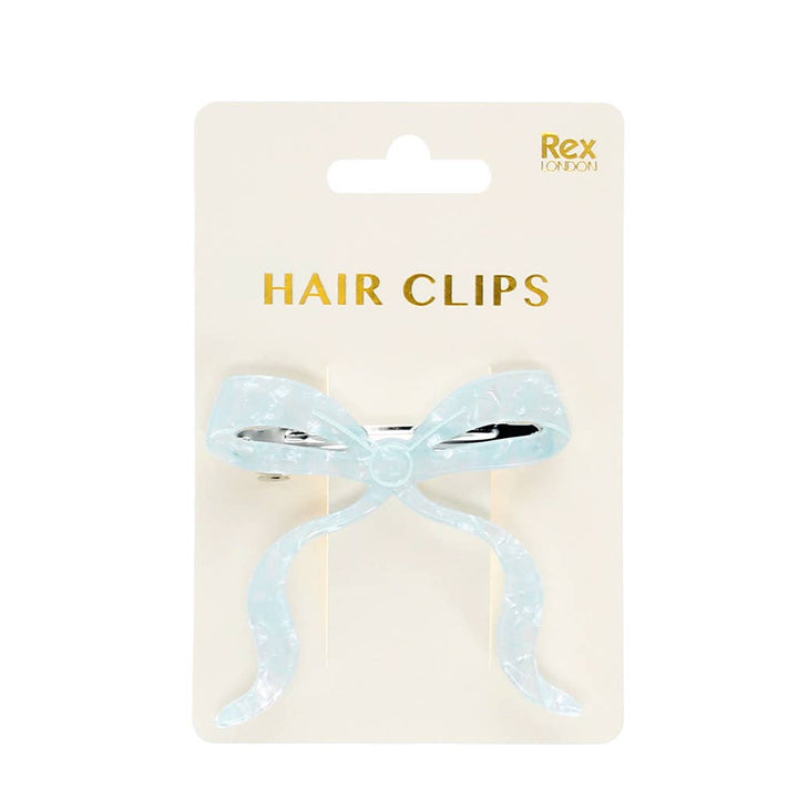 Blue Bow Hair Clip