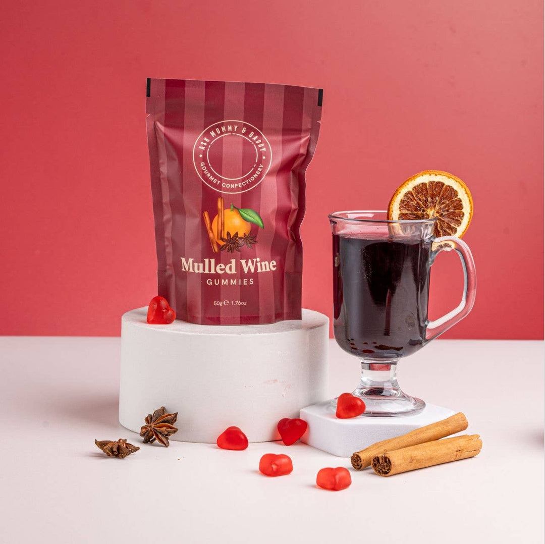 Mulled Wine Gummy Bears, a festive hen party favour