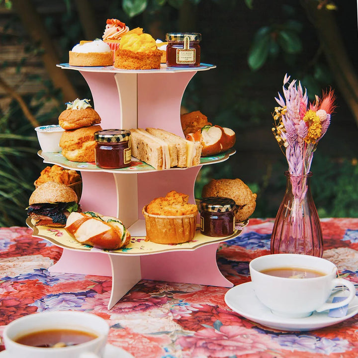 Vintage Style 3-Tier Reversible Cake Stand