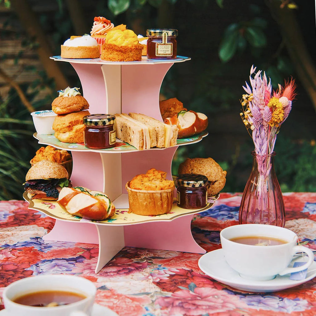 Vintage Style 3 Tier Reversible Cake Stand