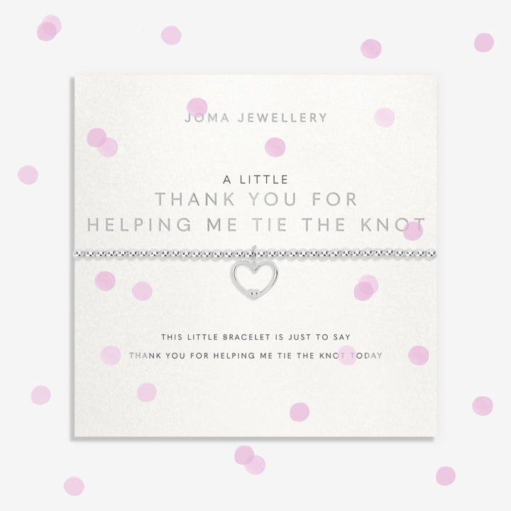 Thank You For Helping Me Tie The Knot Bracelet