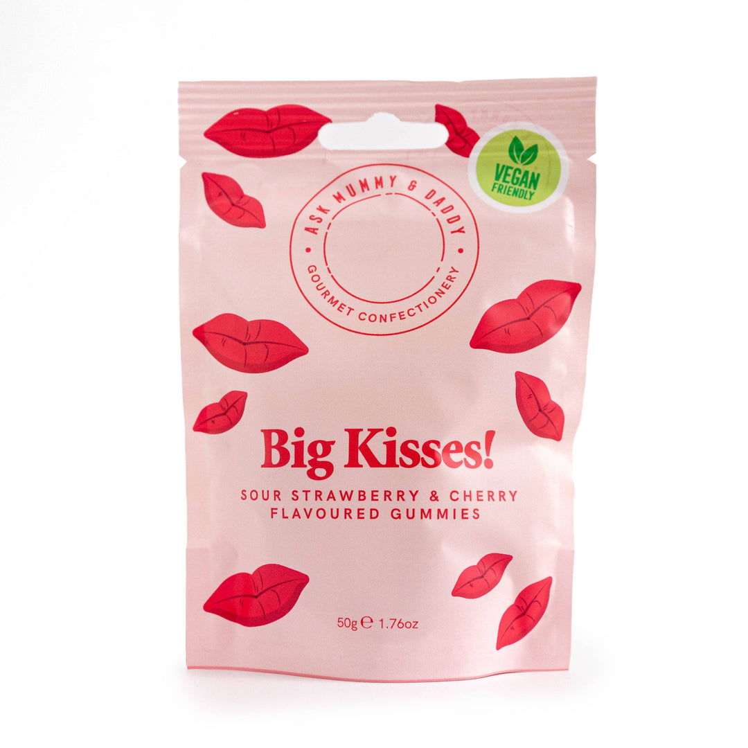 Big Kisses sour gummy lips pouch