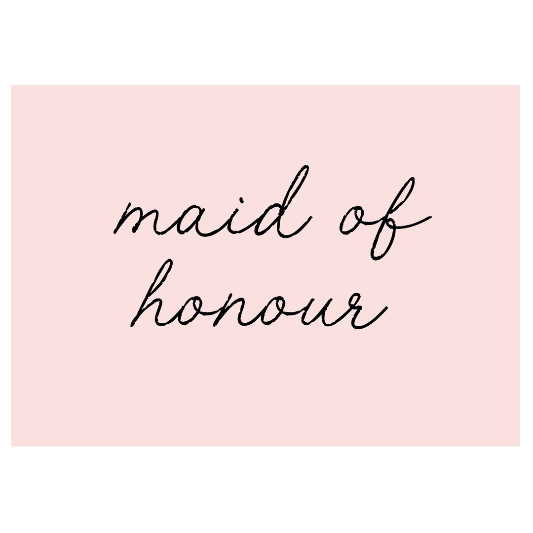 Maid of Honour A6 Postcard