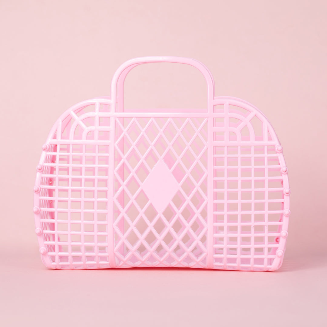 Bright Pink Retro Jelly Bag