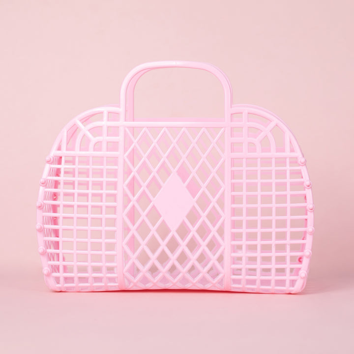 Bright Pink Retro Jelly Bag