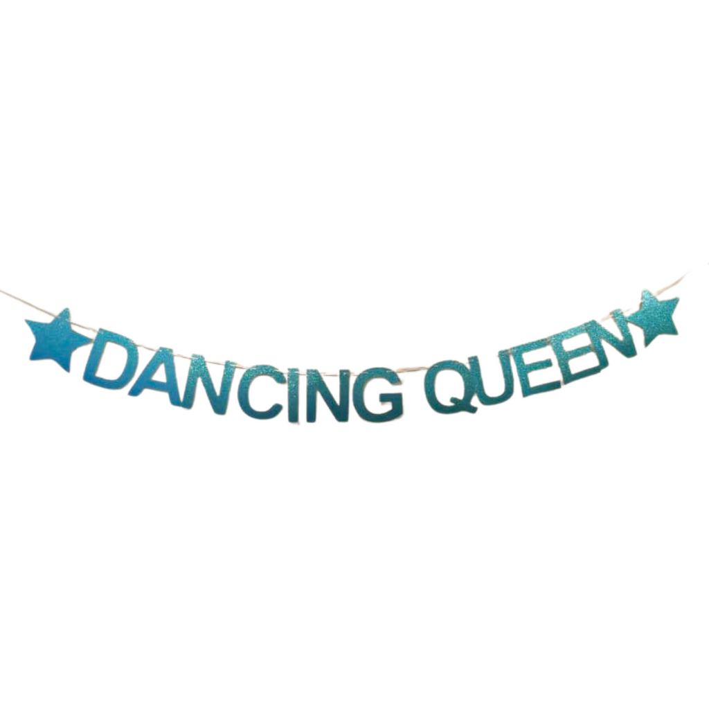Dancing Queen Glitter Banner