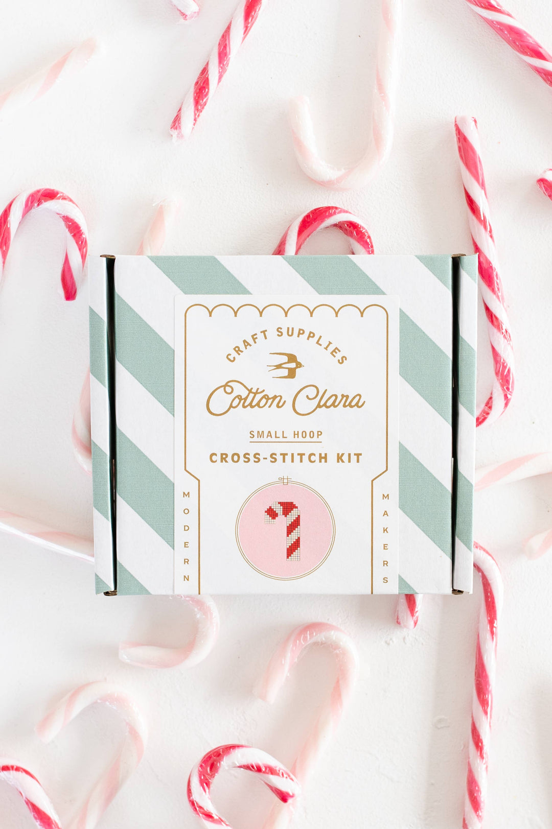 Candy Cane Cross Stitch Kit
