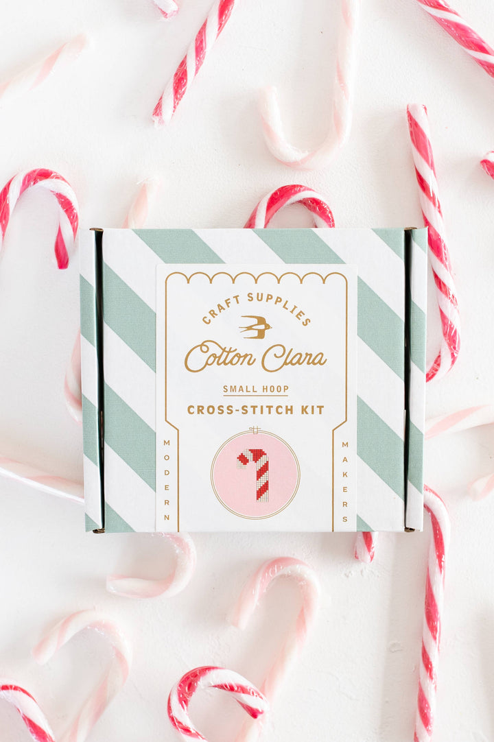 Candy Cane Cross Stitch Kit