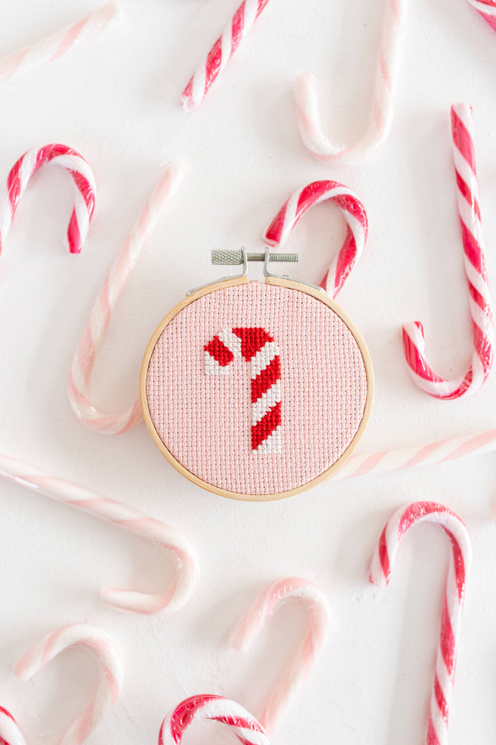 Candy Cane Cross Stitch Kit