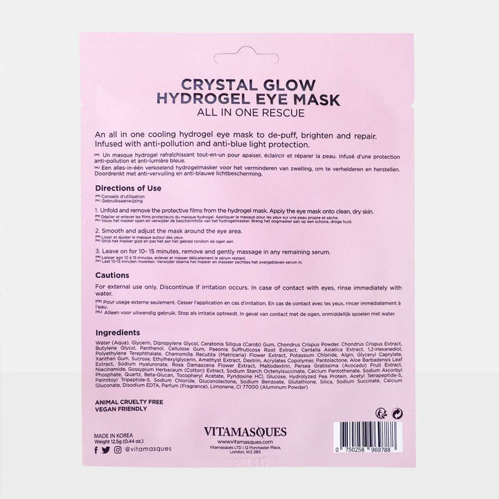 Crystal Glow Hydrogel Repairing Eye Mask