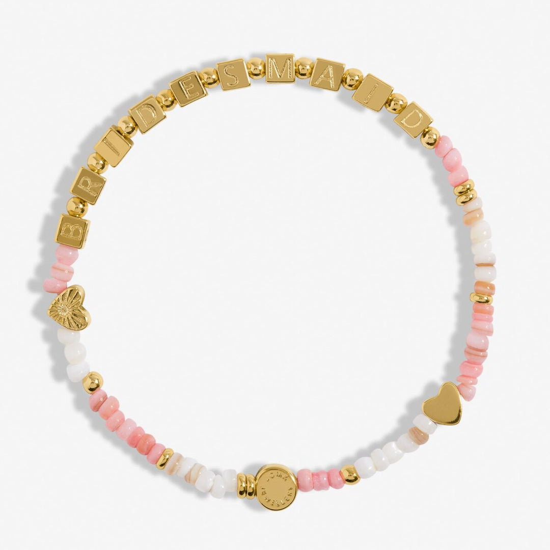 Gold Plated Bridesmaid Beaded Bracelet