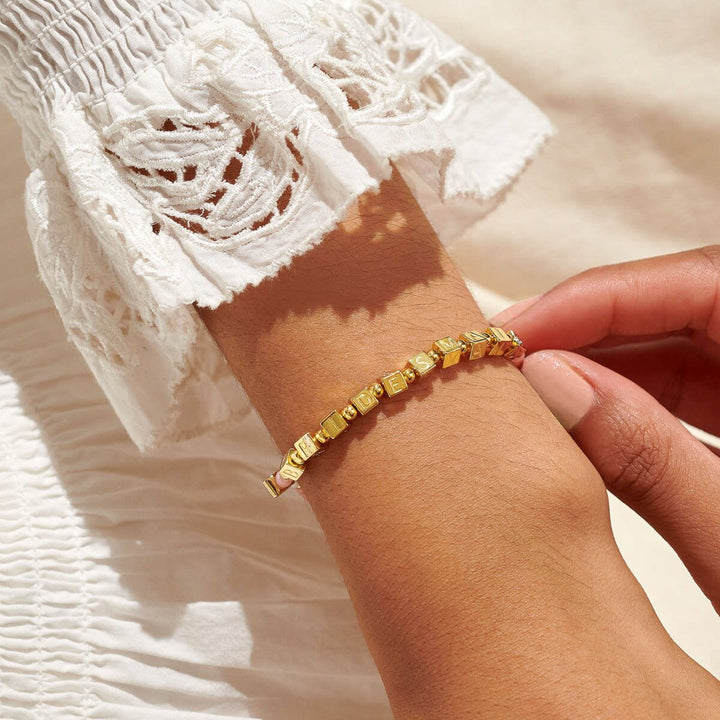 Gold Plated Bridesmaid Beaded Bracelet