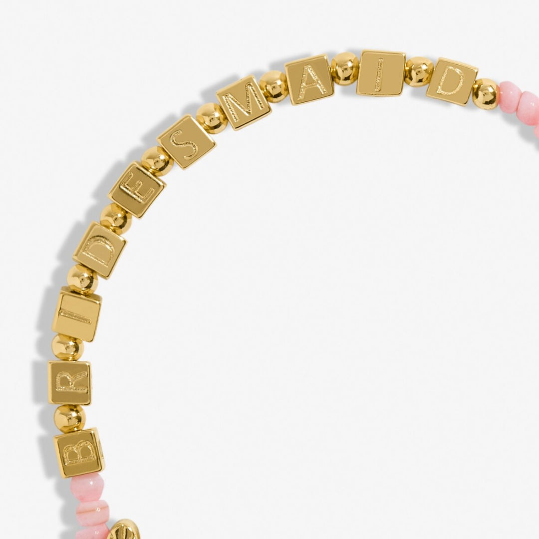 Gold Plated Bridesmaid Beaded Bracelet