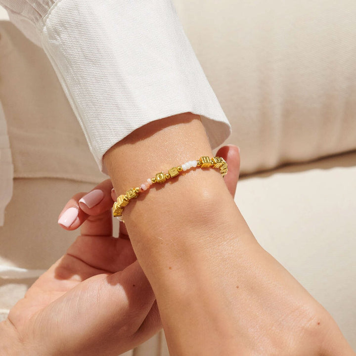 Gold Plated Maid of Honour Beaded Bracelet