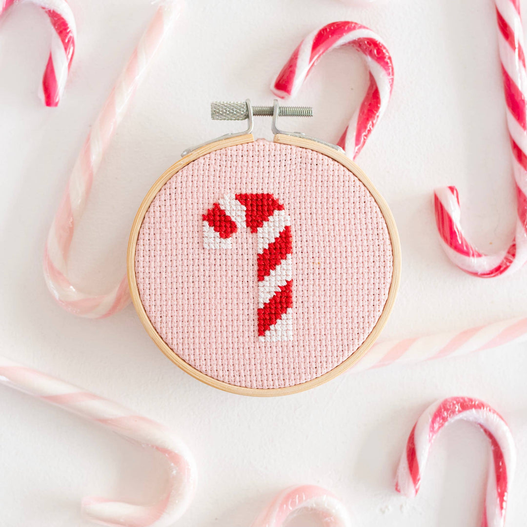 Candy Cane Cross Stitch Kit