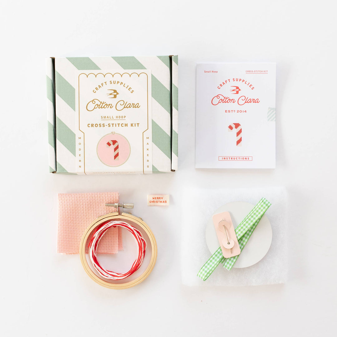 Candy Cane Cross Stitch Kit