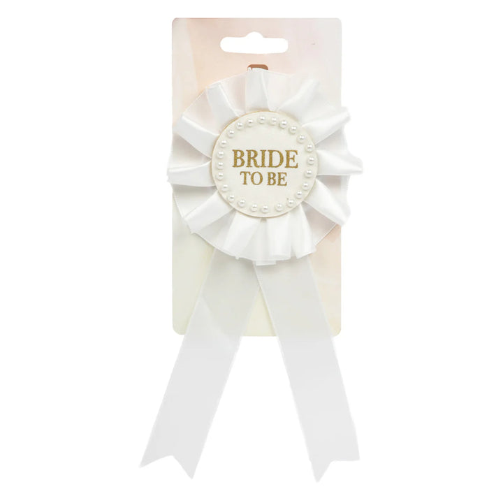 Pearl Bride to Be Rosette