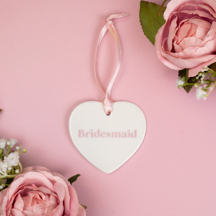 Bridesmaid Heart Keepsake| Pink