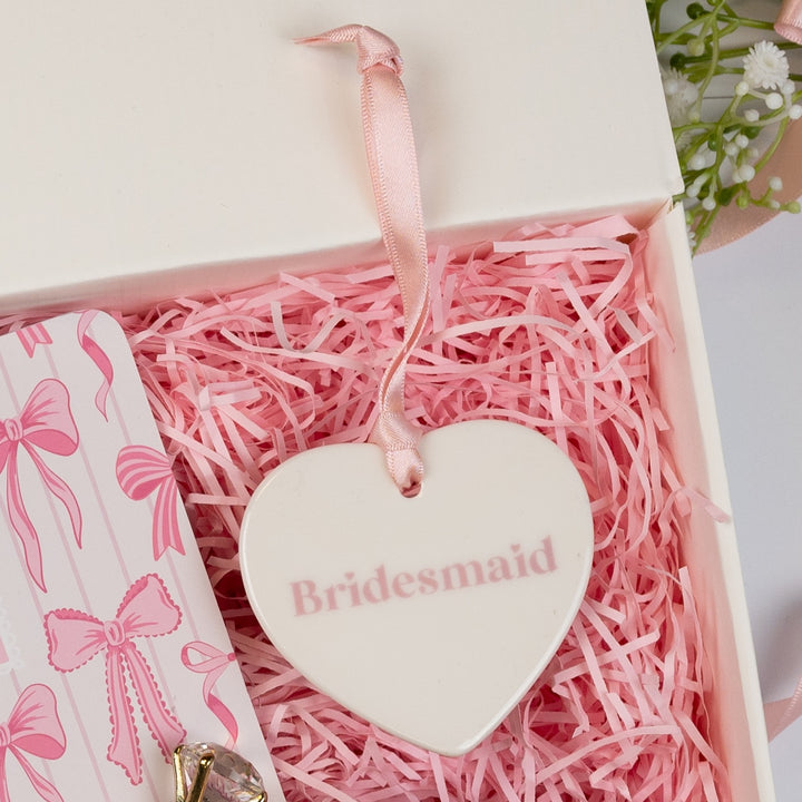 Bridesmaid Heart Keepsake| Pink