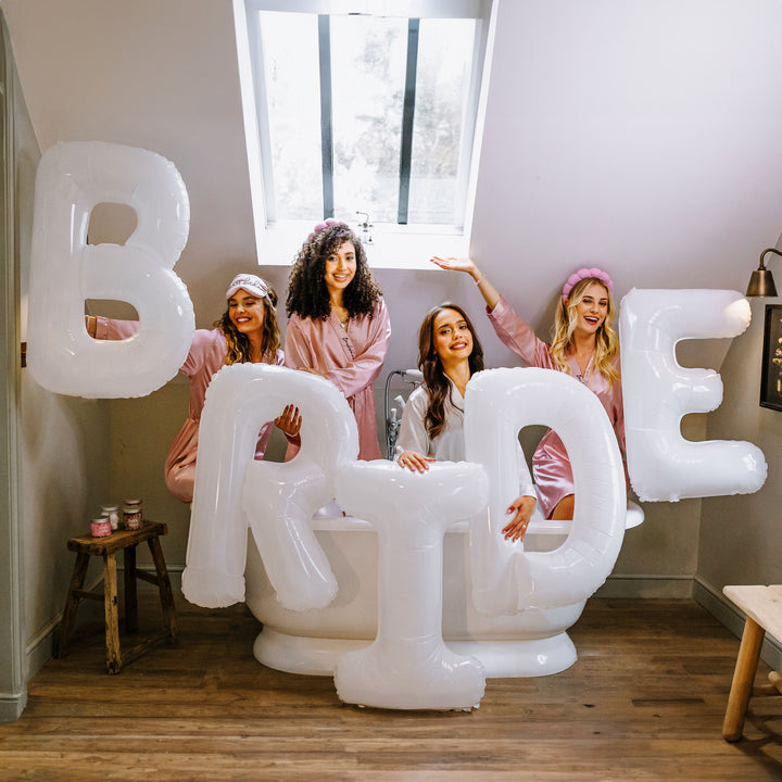 Giant White Bride Letter Balloons 40"