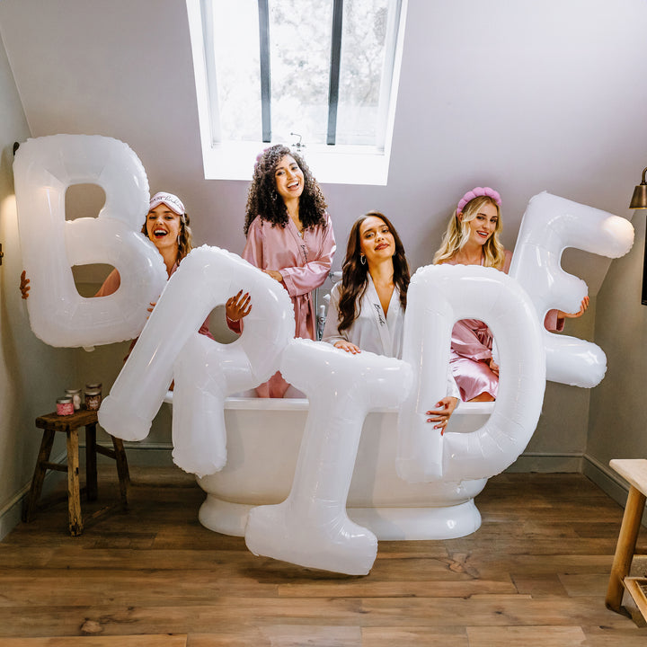 Giant White Bride Letter Balloons 40"