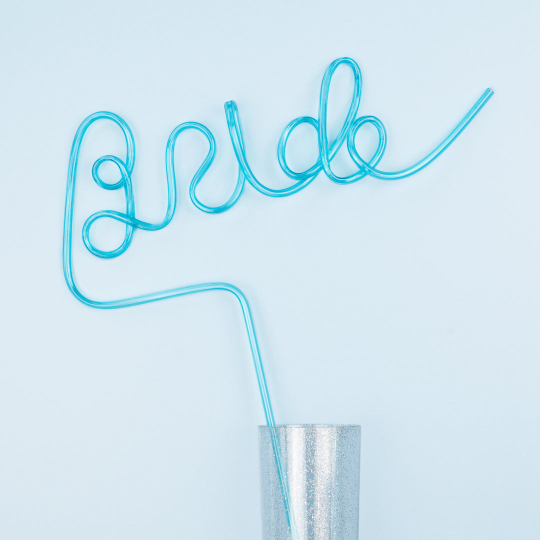 Blue Bride Straw