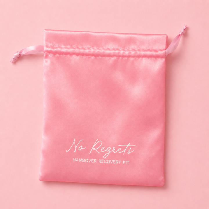 Hen Party Hangover Recovery Pouch | Pink Satin