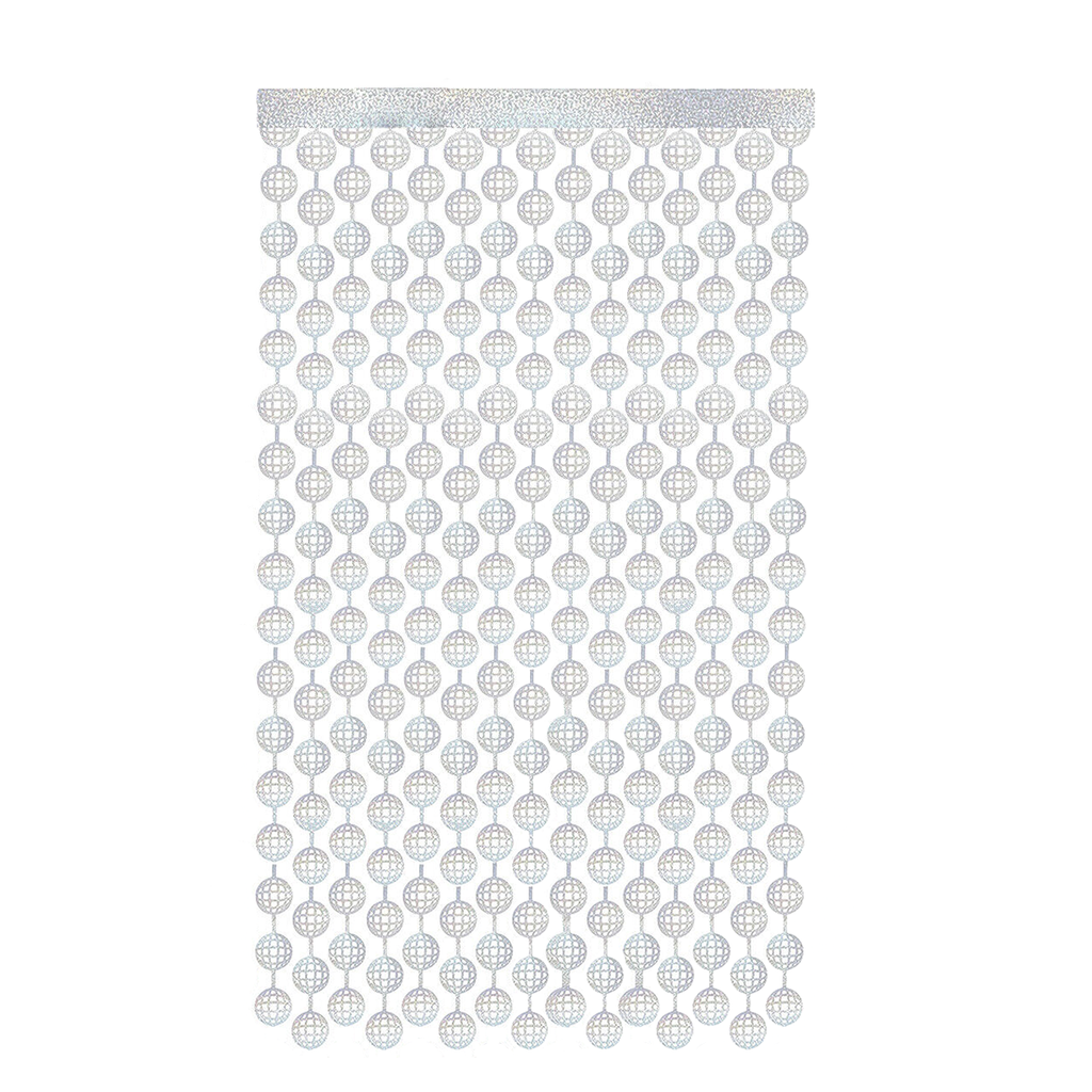 Iridescent Disco Ball Foil Curtain Backdrop