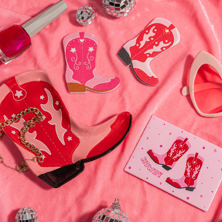 Cowboy Boots Compact Mirror