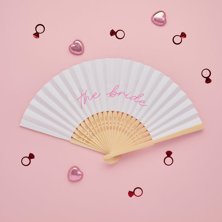 The Bride Wooden Hen Party Fan