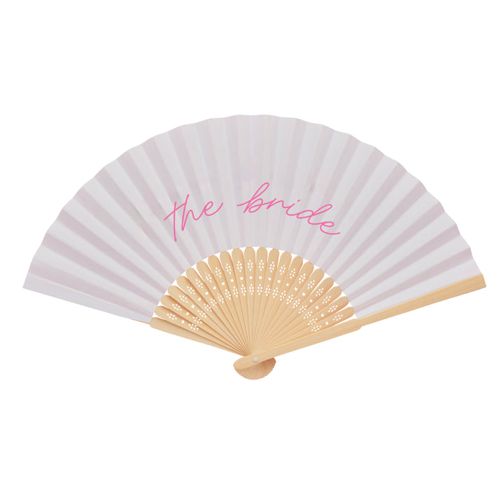 The Bride Wooden Hen Party Fan