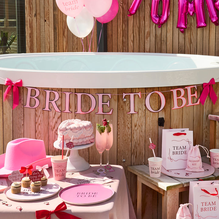 Pink Bride To Be Garland