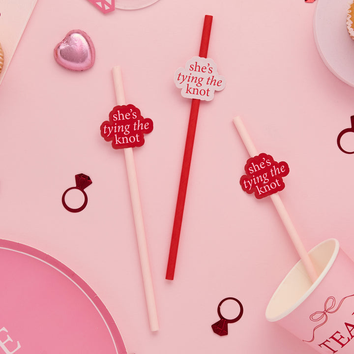 Tying The Knot Red & Pink Tableware Set | 8 Persons