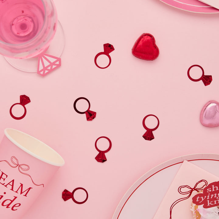 Tying The Knot Red & Pink Tableware Set | 8 Persons
