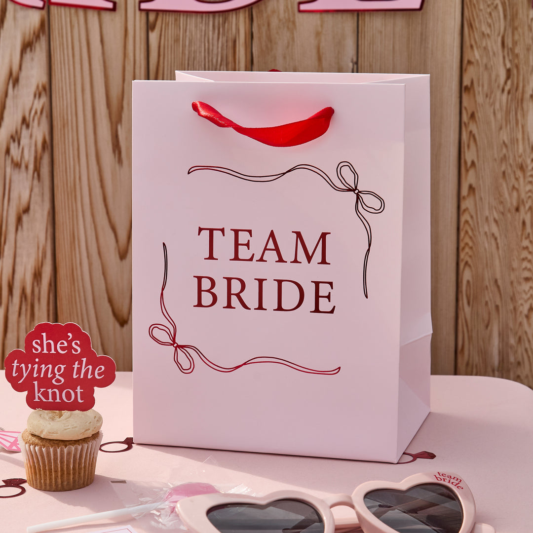 Pink Team Bride Party Bag