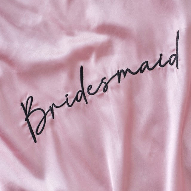 Bridesmaid Embroidered Dressing Gown Kimono