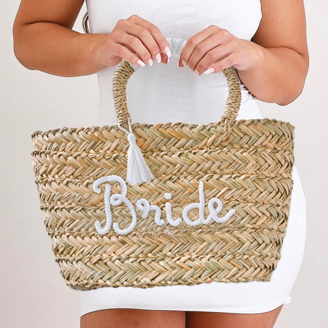 Rattan Bride Beach Bag