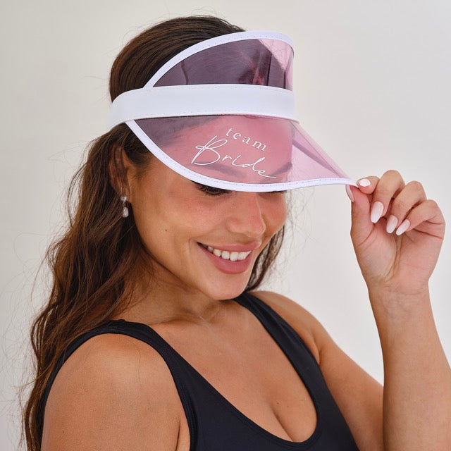 Pink Team Bride Visor