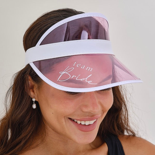 Pink Team Bride Visor