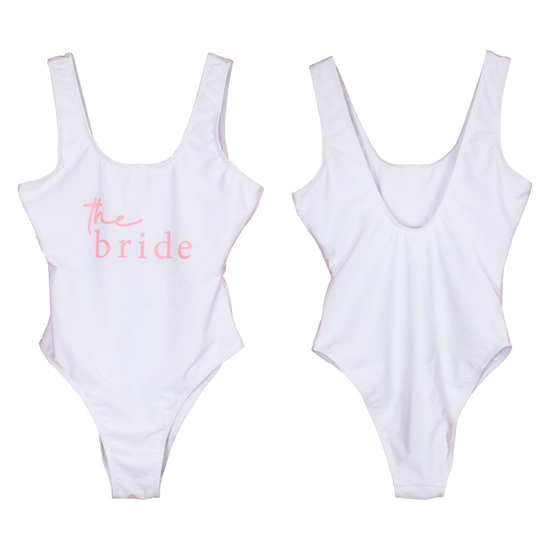 The Bride Swimsuit - Pink & White