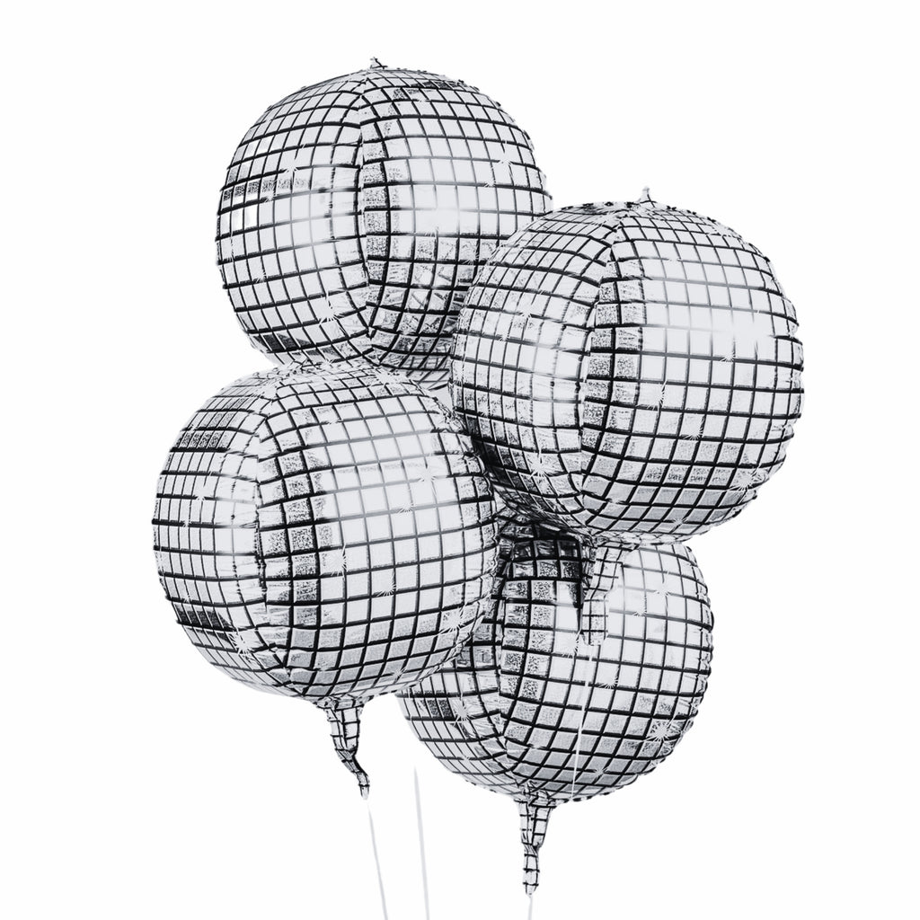 Disco Ball Balloons 4 Pack