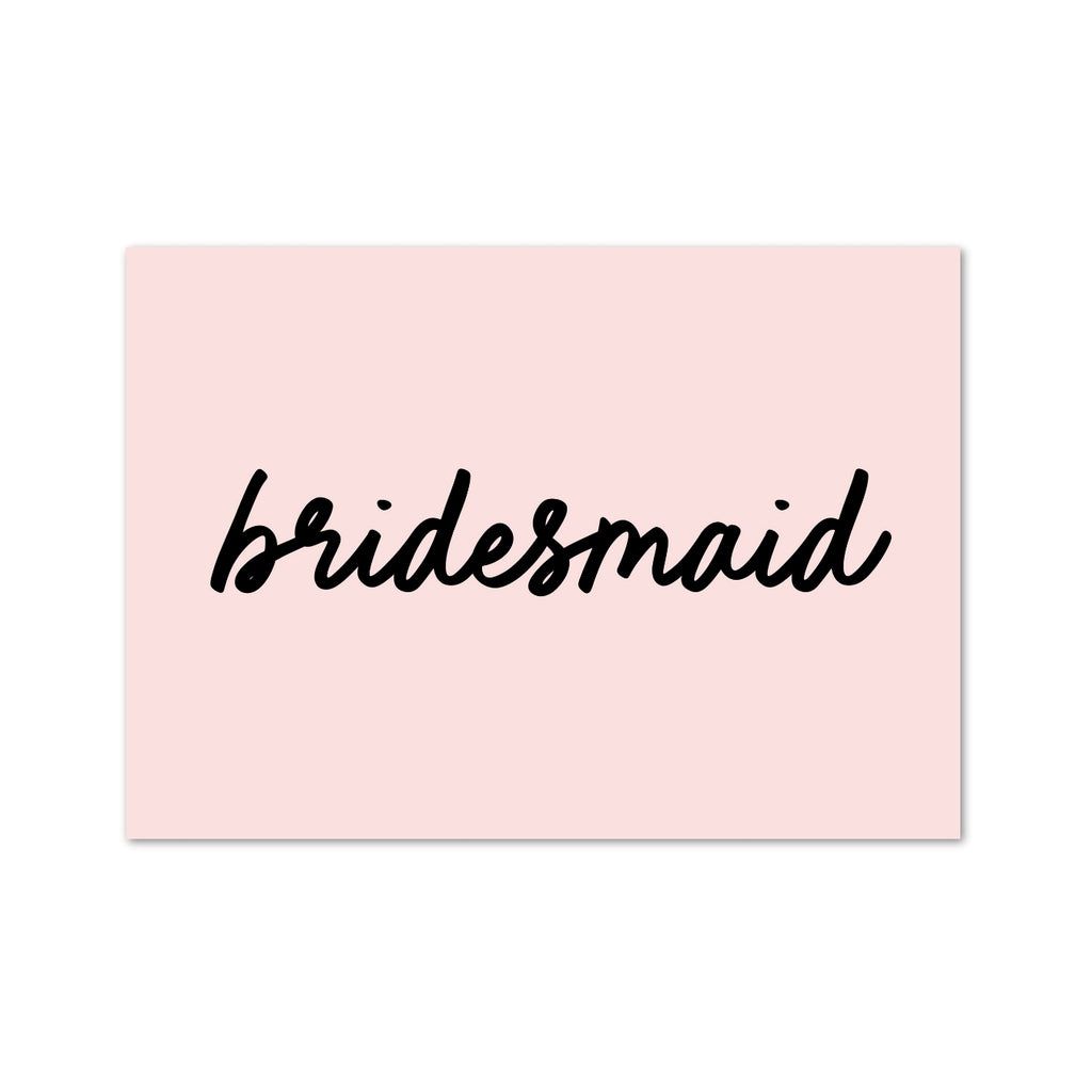 Bridesmaid A6 Postcard