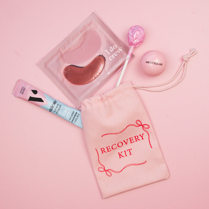Filled Pink Recovery Kit Pouch